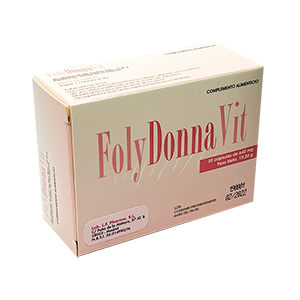 FolyDonna Vit, 30 cápsulas. Complemento alimenticio que refuerza la dieta de las mujeres que desean tener un embarazo y lactancia saludable.